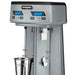 Waring WDM240TX double spindle drink mixer, close-up of spindle and cup rest with one cup lowered