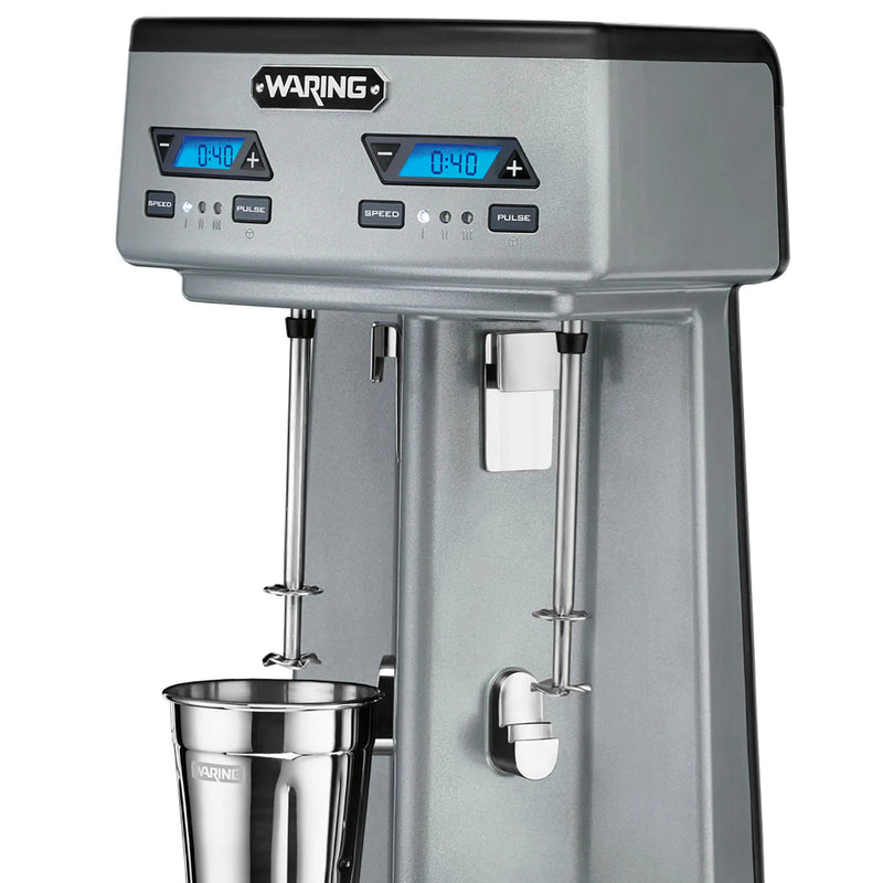 Waring WDM240TX Double Spindle Drink Mixer With Timer-Phoenix Food Equipment