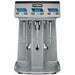 Waring WDM360TX triple spindle drink mixer with timer, front view without cups showing all three spindles