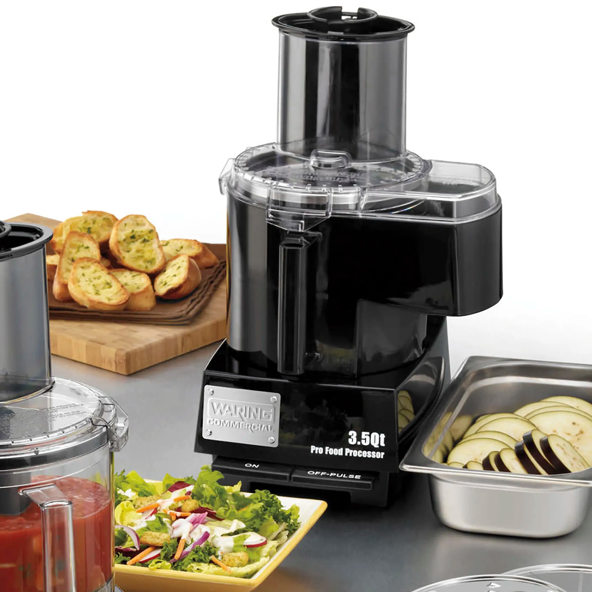 Waring WFP14SC 3.5 Qt Bowl Food Cutter & Processor Combo with Continuous Feed Chute-Phoenix Food Equipment