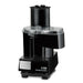 Waring WFP14SC 3.5 quart food cutter and processor combo with continuous feed chute, black base, front view