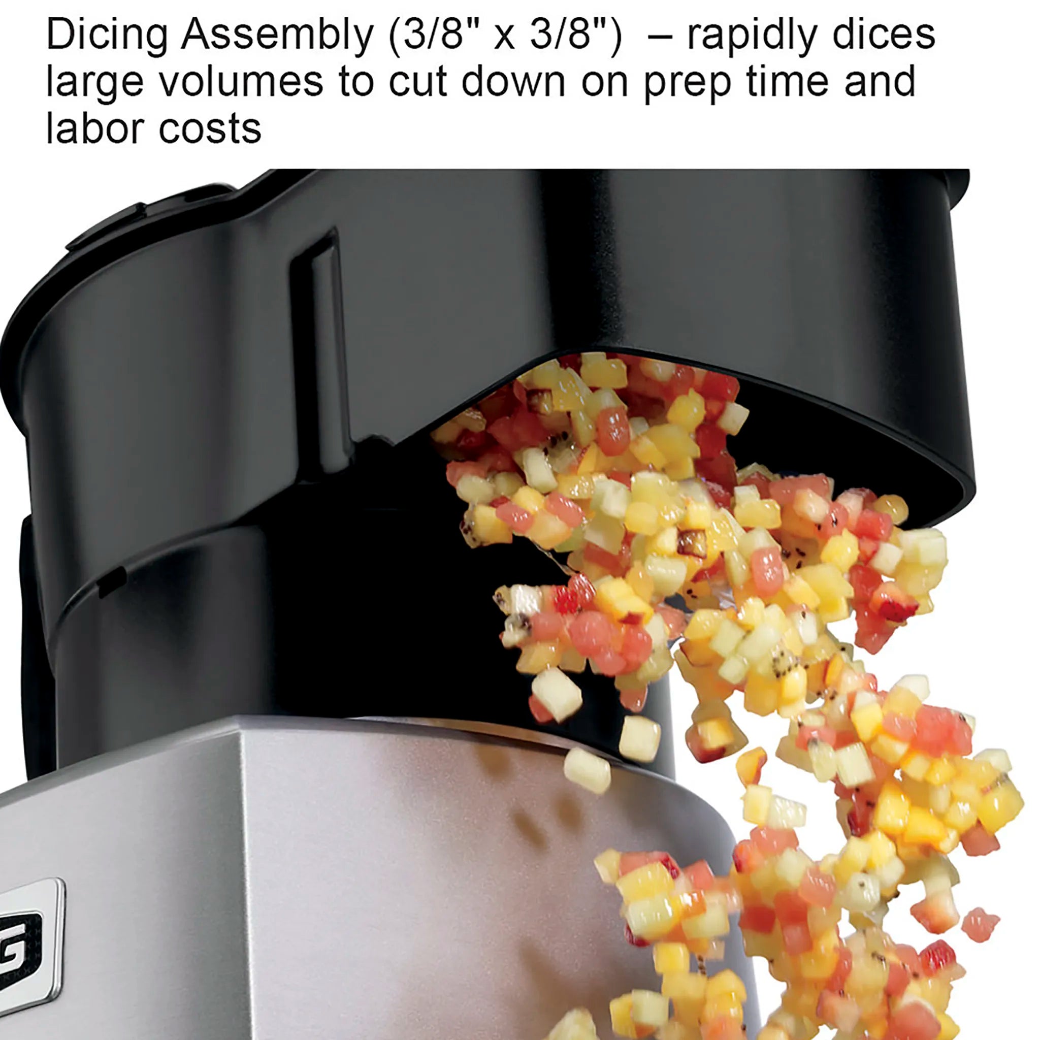Waring WFP16SCD 4 Qt Combination Food Cutter & Processor Combo with Continuous Feed Chute-Phoenix Food Equipment