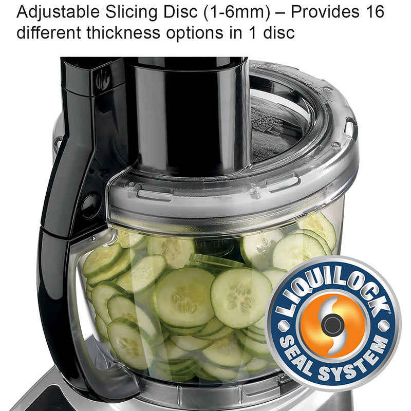 Waring WFP16SCD 4 Qt Combination Food Cutter & Processor Combo with Continuous Feed Chute-Phoenix Food Equipment