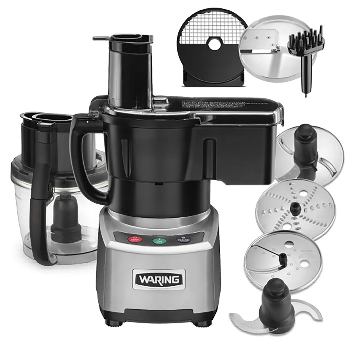 Waring WFP16SCD 4 Qt Combination Food Cutter & Processor Combo with Co ...