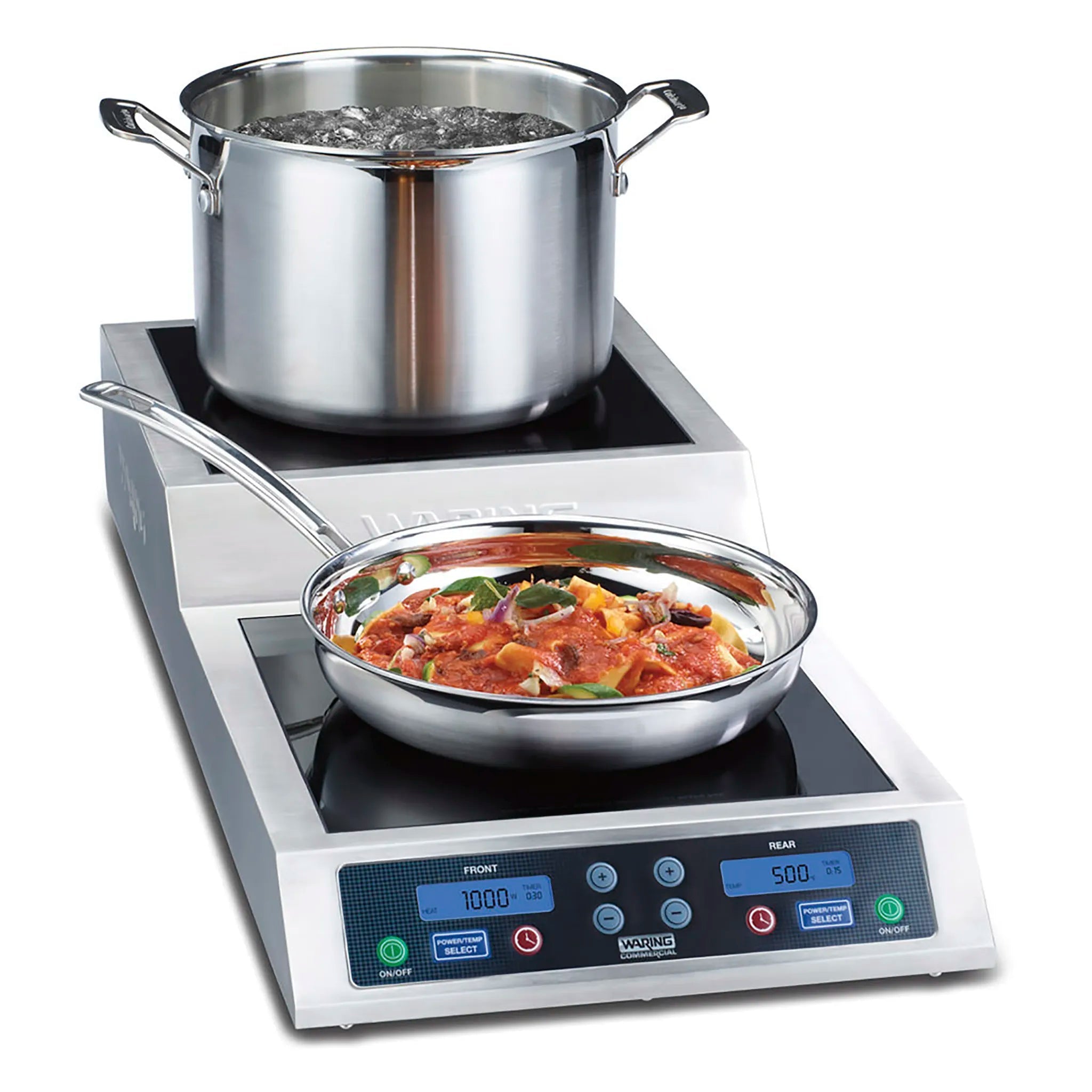 Waring WIH800 Step Up Double Induction Burner - 208/240V, 3600W-Phoenix Food Equipment