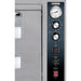 Waring WPO700 double deck single door oven, close-up of the temperature gauge, control knobs and power switch