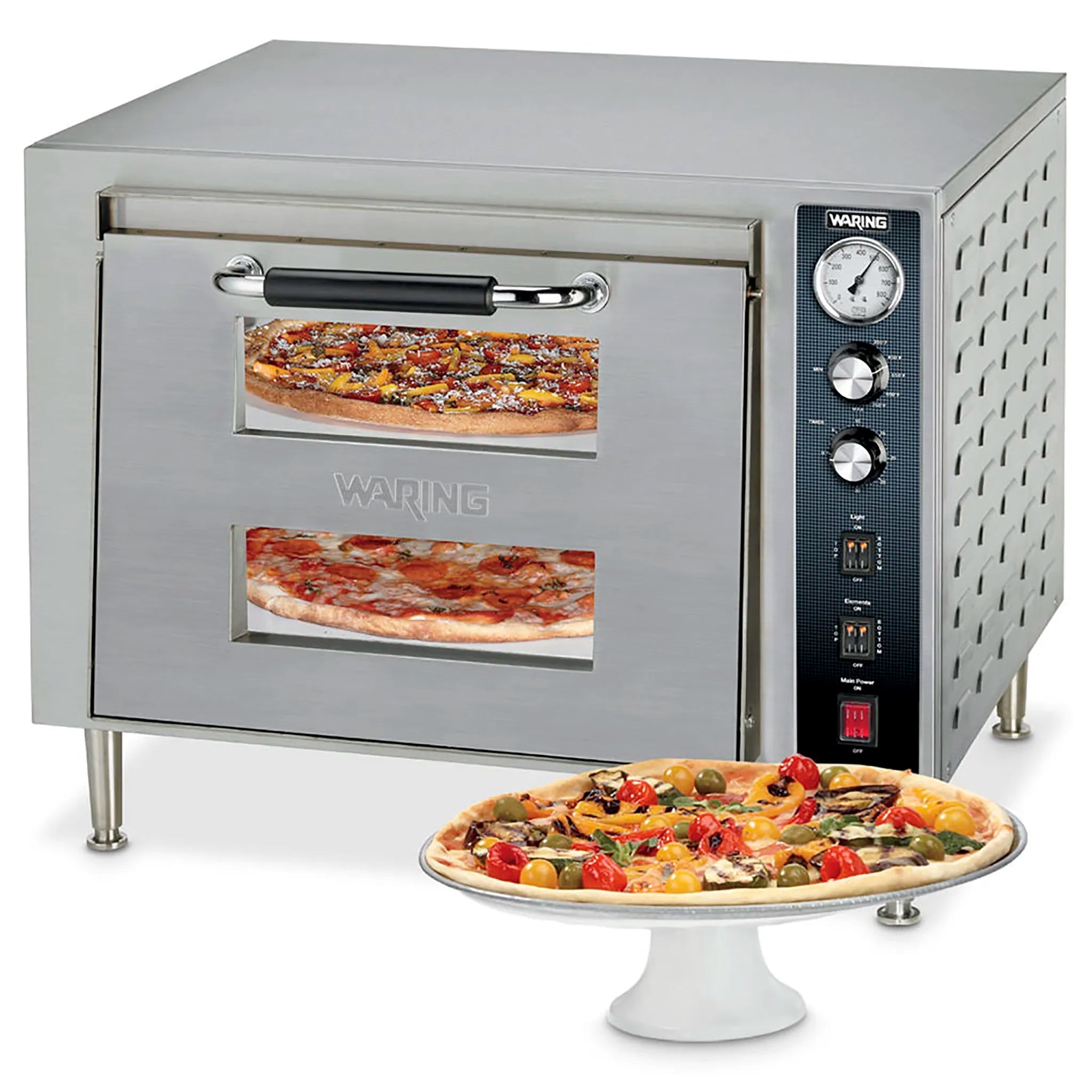 Waring WPO700 Heavy Duty Double Deck, Single Door Oven - 240V-Phoenix Food Equipment