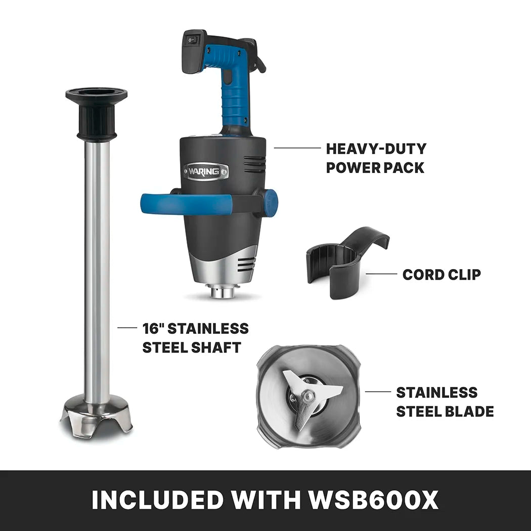 Waring WSB600X 16" Heavy-Duty Big Stik EvolutionX Immersion Blender-Phoenix Food Equipment