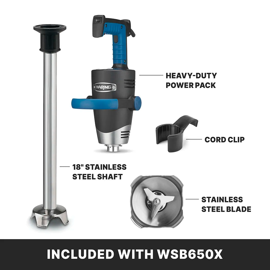 Waring WSB650X 18" Heavy-Duty Big Stik EvolutionX Immersion Blender-Phoenix Food Equipment