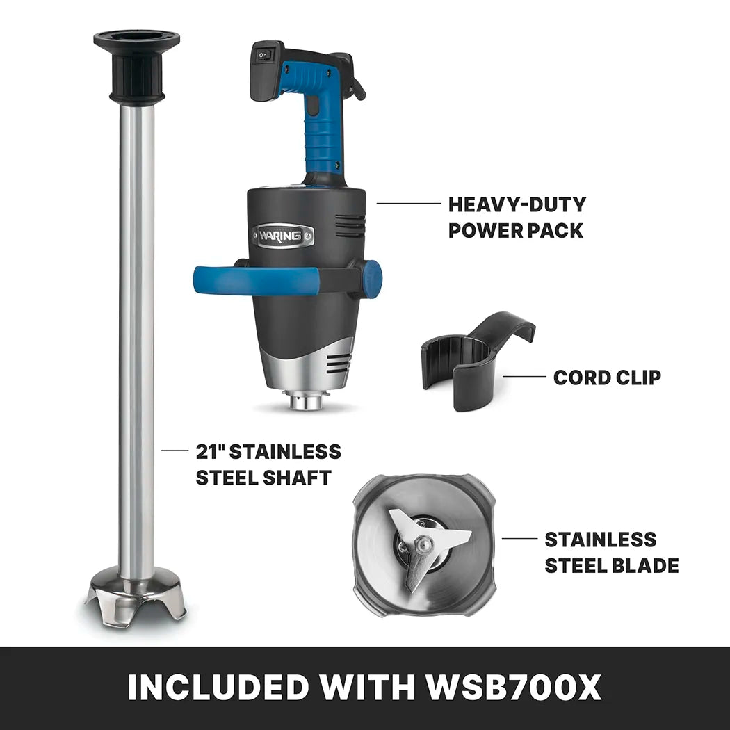 Waring WSB700X 21" Heavy-Duty Big Stik EvolutionX Immersion Blender-Phoenix Food Equipment