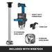Waring WSB700X immersion blender included items: power pack, 21-inch stainless shaft, cord clip and blade