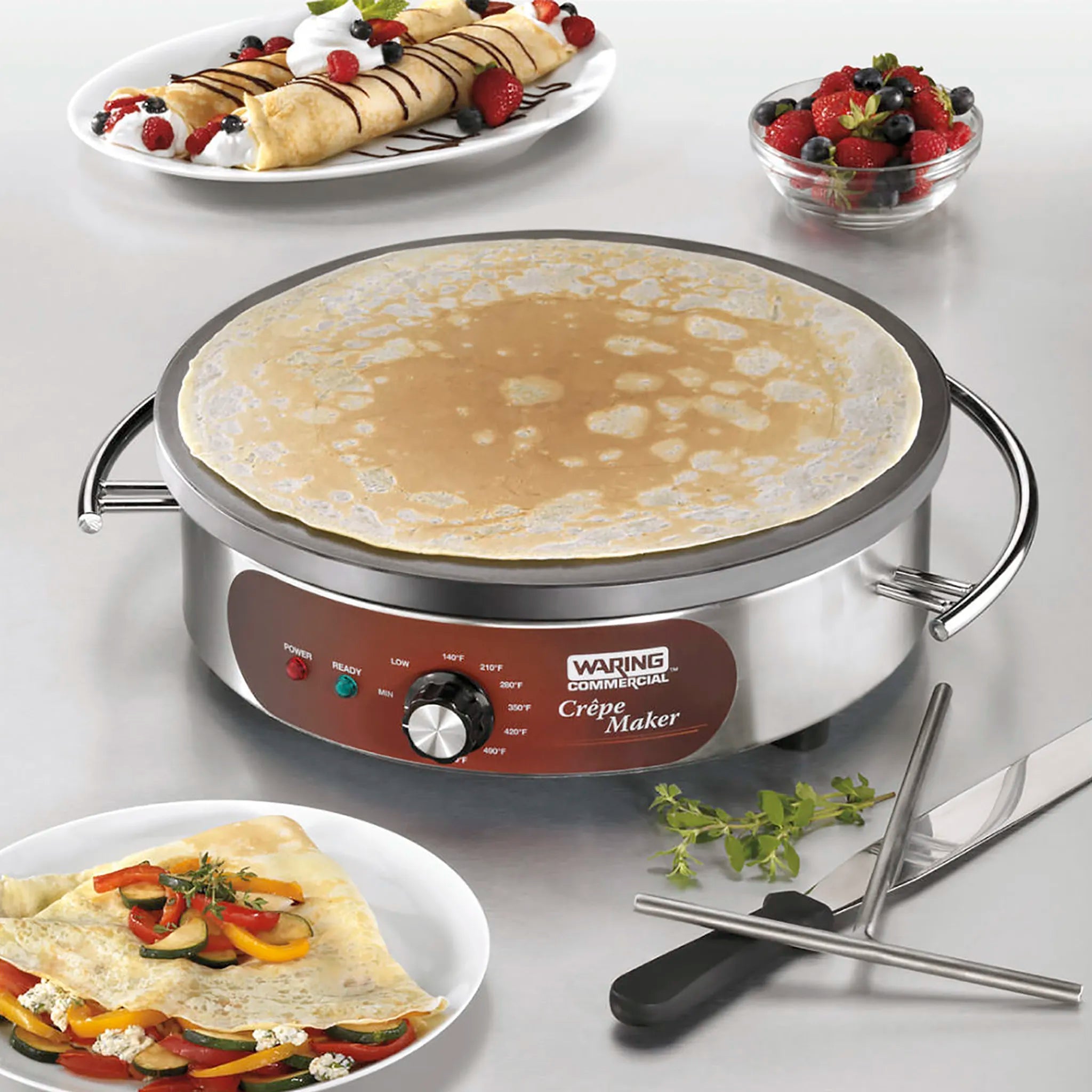 Waring WSC160X Electric 16" Crepe Maker - 120V, 1800W-Phoenix Food Equipment
