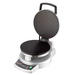 Waring WSC300 Xpress multipurpose cooktop with lid raised showing the round nonstick cooking plates, angled