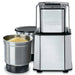 Waring WSG30 heavy duty spice grinder with removable stainless steel grinding bowl filled with ground spice
