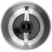 Waring WSG30 heavy duty spice grinder, top view into the stainless steel bowl showing the grinding blade
