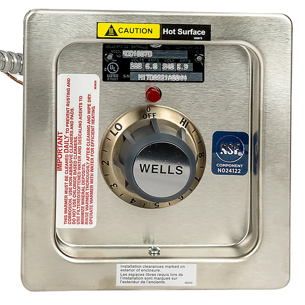 Wells MOD-100TD Single Drop-in Insulated Hot Food Well-Phoenix Food Equipment