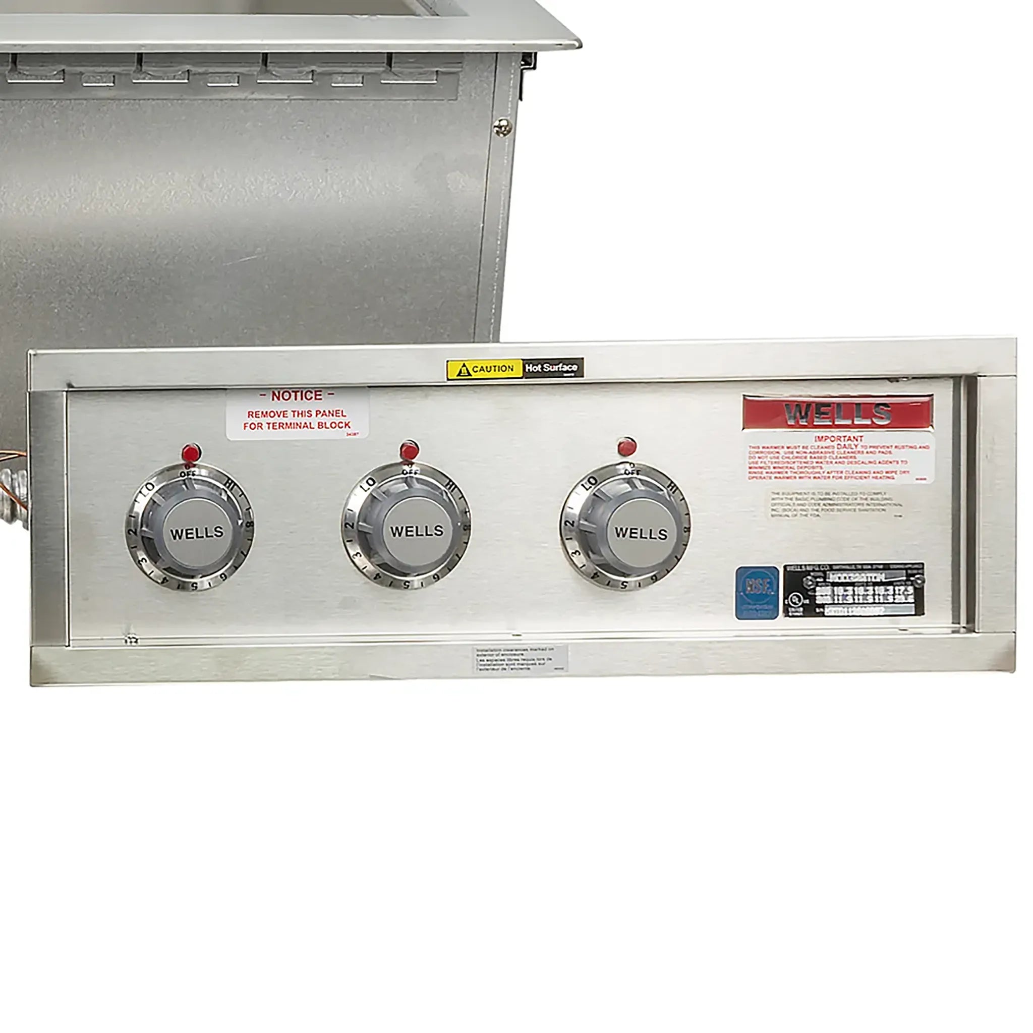 Wells MOD-300TDM Triple Drop-in Insulated Hot Food Well-Phoenix Food Equipment