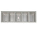 Wells MOD-500TDM five well drop-in insulated hot food well, top view of the five stainless steel wells