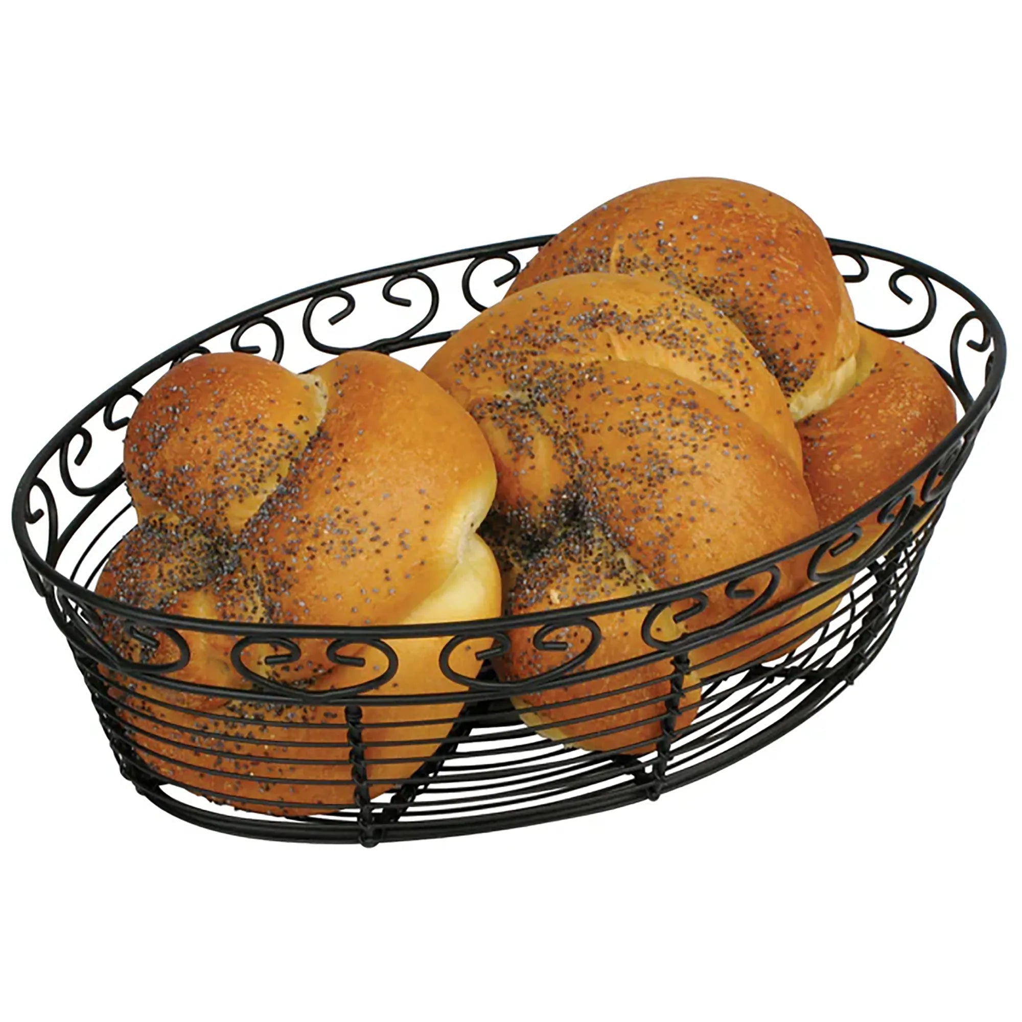Winco 10" Oval Wire Serving Basket-Phoenix Food Equipment