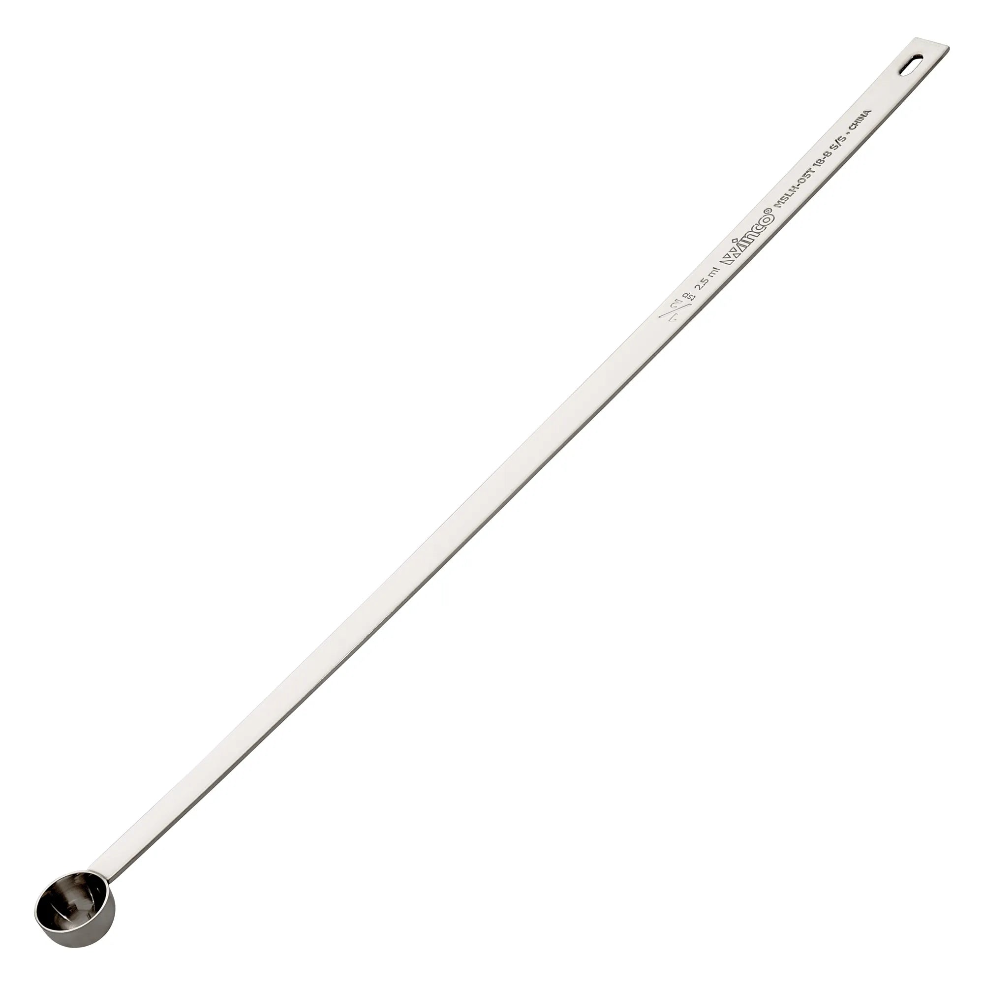 Winco 18/8 Stainless Steel Measuring Spoon with Long Handle - Various Sizes-Phoenix Food Equipment