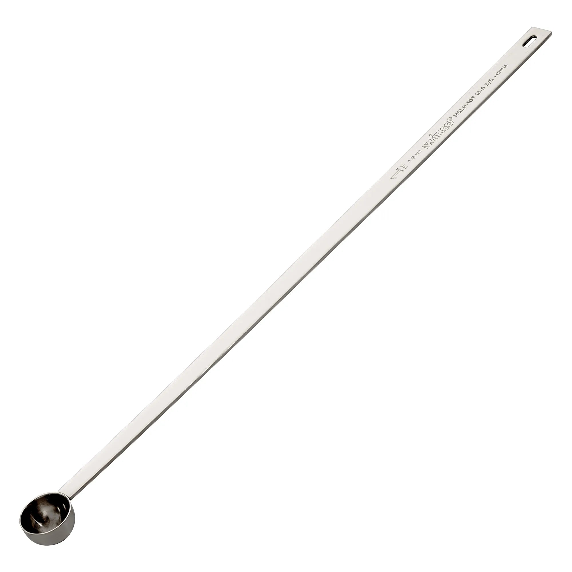 Winco 18/8 Stainless Steel Measuring Spoon with Long Handle - Various Sizes-Phoenix Food Equipment