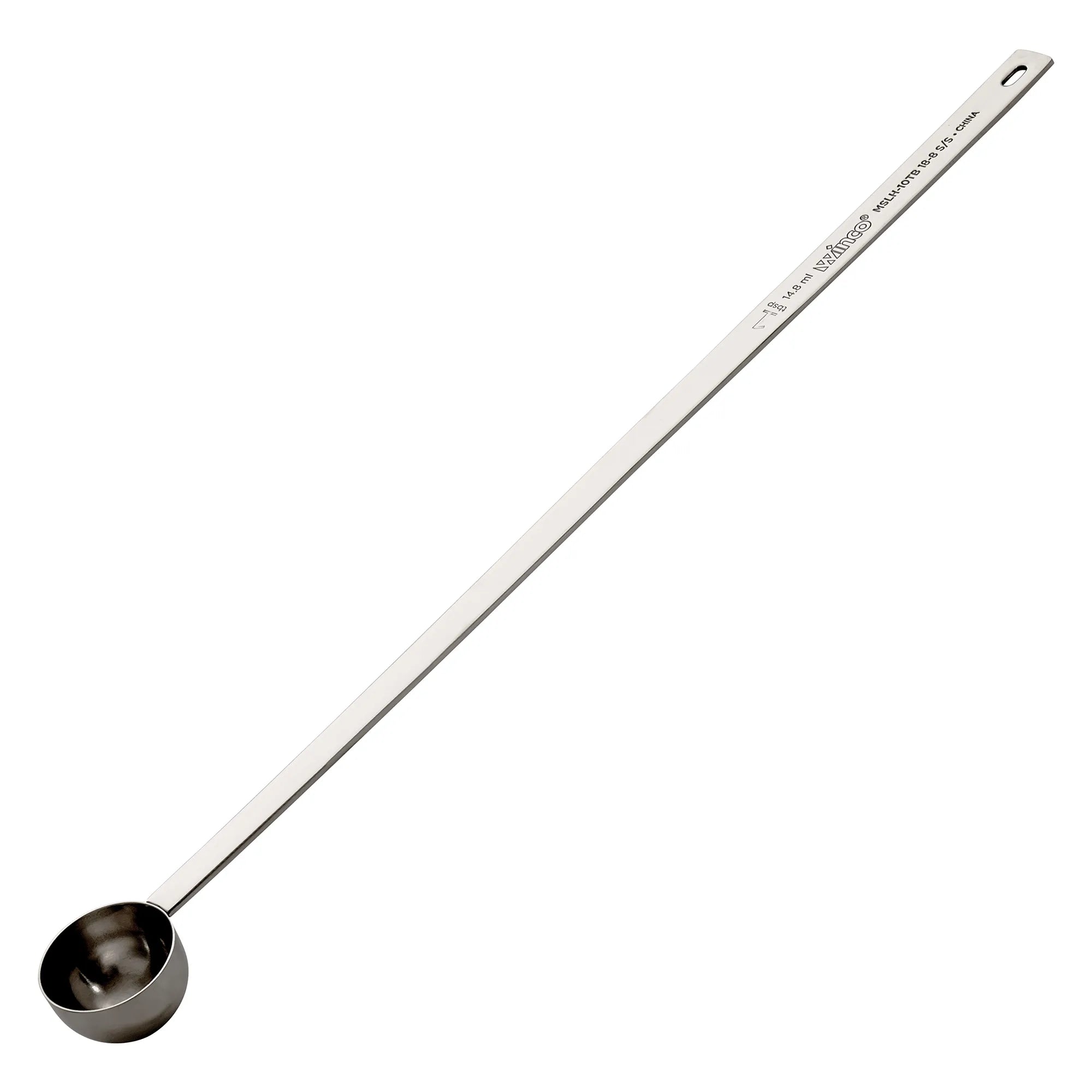 Winco 18/8 Stainless Steel Measuring Spoon with Long Handle - Various Sizes-Phoenix Food Equipment