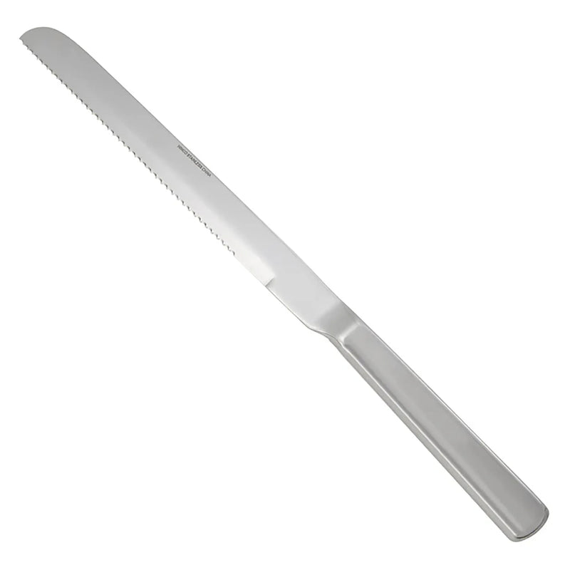 Winco 9-inch stainless steel slicer and wedding cake knife with serrated blade and hollow handle
