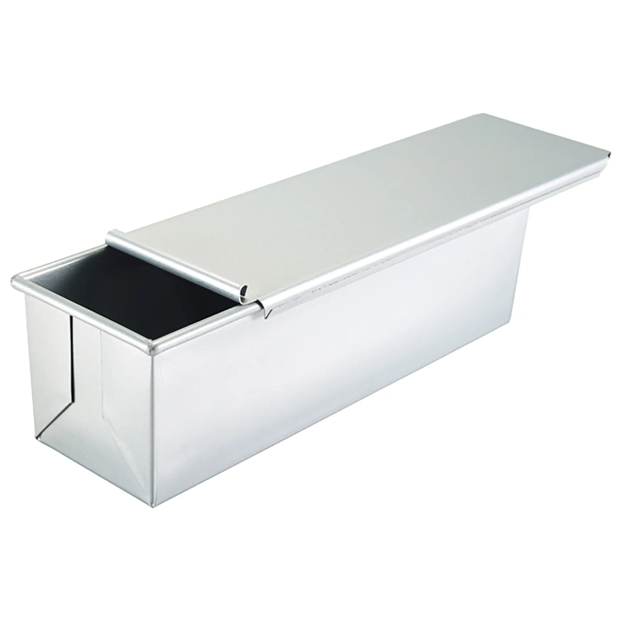 Winco Aluminized Steel Pullman Pan Lid With Silicone Glaze-Phoenix Food Equipment