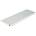 Winco aluminized steel Pullman pan lid with silicone glaze, flat sliding cover shown on its own, angled view