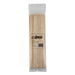 Winco bamboo skewers, bag of 100 thin natural bamboo skewers in clear plastic bag with label, third size option