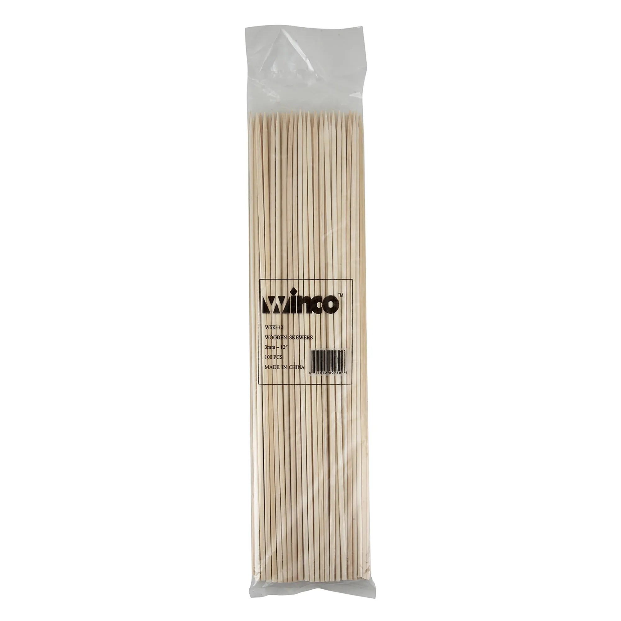 Winco Bamboo Skewers (Bag of 100) - Various Sizes-Phoenix Food Equipment