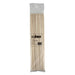 Winco bamboo skewers, bag of 100 long natural bamboo skewers in clear plastic packaging, longest size option shown