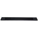 Winco bar rail spill mat, long narrow black rubber mat with raised ribbed surface for bar counters