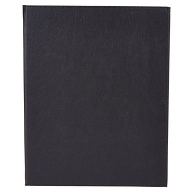 Winco Black Two-View Menu Cover - 8.5" x 11"-Phoenix Food Equipment