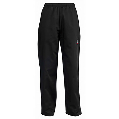 Winco Black Universal Fit Chef Pants - Various Sizes-Phoenix Food Equipment
