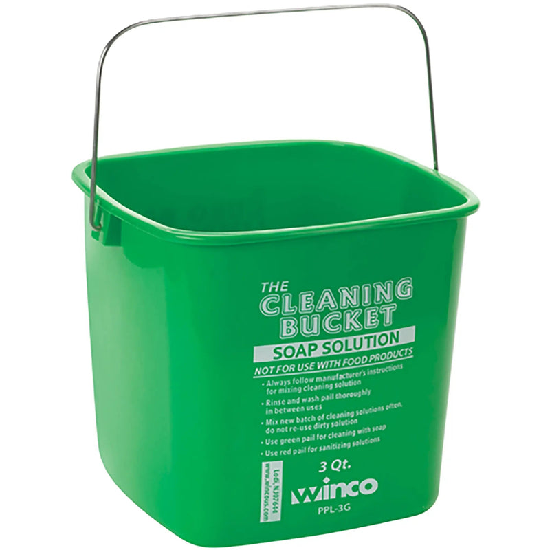 Winco Cleaning Bucket - Various Colours/Sizes-Phoenix Food Equipment