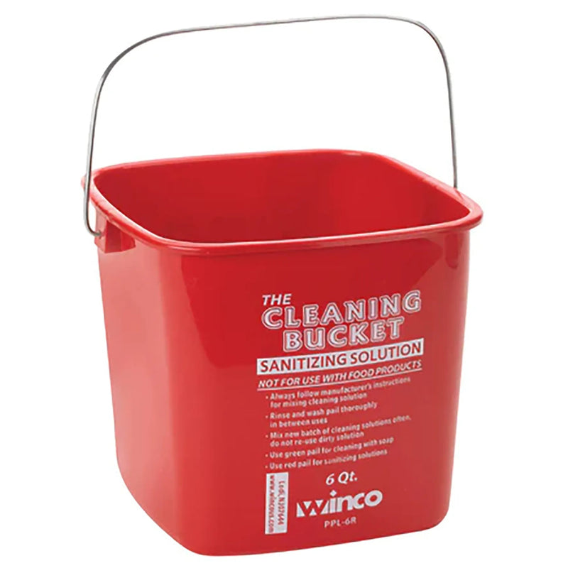 Winco Cleaning Bucket - Various Colours/Sizes-Phoenix Food Equipment