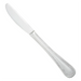 Winco Dots flatware dinner knife, stainless steel with serrated blade and dotted border pattern on the handle