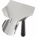 Winco French fry bagger with handle, stainless steel scoop with single black handle and wide angled mouth