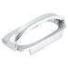 Winco griddle brick holder, cast aluminum clamp-style handle for grill bricks, shown empty, angled view