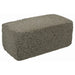 Winco grill brick for GBH-2, grey pumice griddle cleaning stone sold individually, rectangular block, angled view