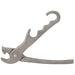 Winco heavy-duty cast aluminum pizza gripper, pliers-style pan gripper with hooked jaw and hanging hole handle