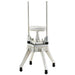Winco Kattex HCD-series quick slice chopper dicer, aluminum four leg frame with pusher head lowered, empty
