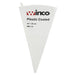 Winco plastic coated pastry bag, 14 inch / 36 cm PBC-14 size, white cone-shaped piping bag with hanging loop