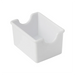 Winco plastic sugar packet holder in white, rectangular caddy with notched ends, from a pack of 12