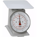 Winco portioning/receiving scale, grey dial scale with stainless steel platform and red pointer, first capacity option