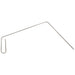 Winco SFCR-30 30 inch stainless steel fryer cleanout rod with hooked end, side view