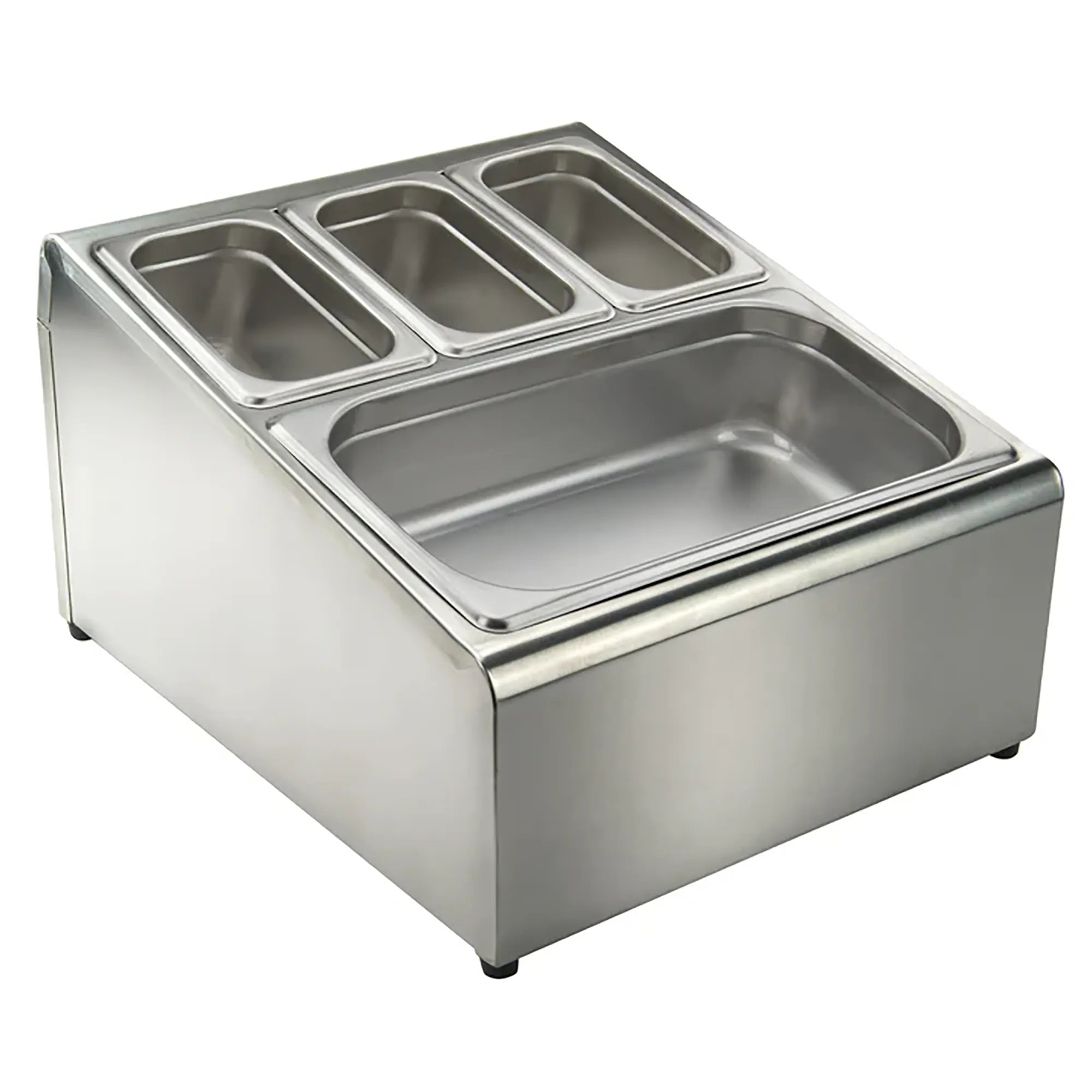 Winco Stainless Steel Condiment Packet Holder (Fits Steam Table Pans)-Phoenix Food Equipment
