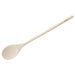 Winco wooden stirring spoon, natural wood spoon with extra long handle for stock pots, longest size option shown
