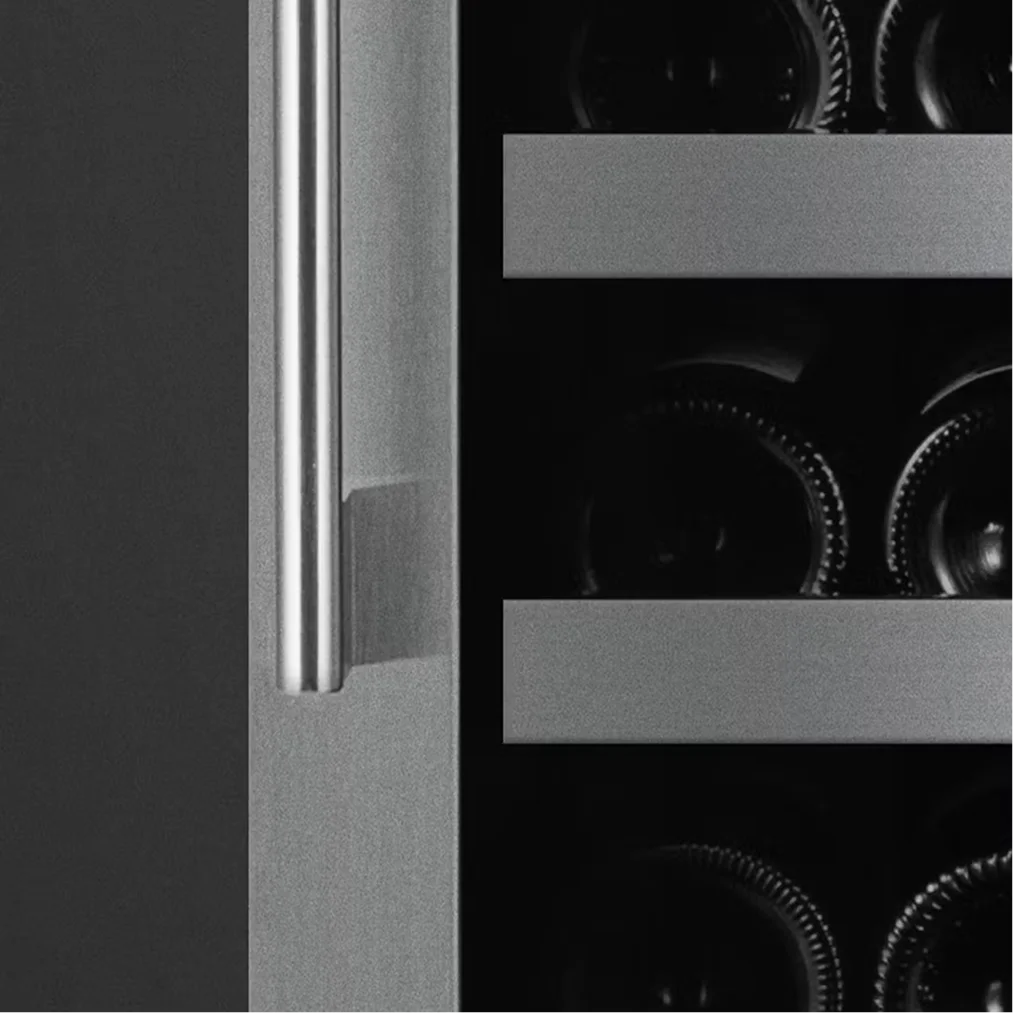 Wine Cell'r WC166SSDZ7 Diamond Series Dual Temperature Upright Wine Cooler - Up to 166 Bottle Capacity-Phoenix Food Equipment